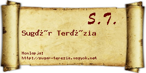 Sugár Terézia névjegykártya